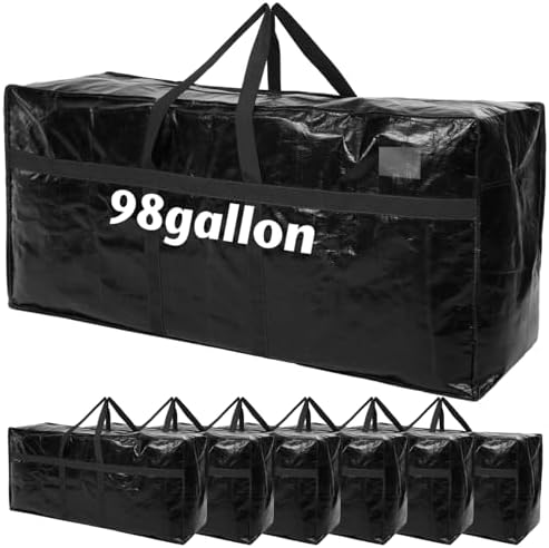 Windyun 6 Pack 98 Gallon Extra Large Moving Bags XXL Heavy Duty Storage Bag by Windyun