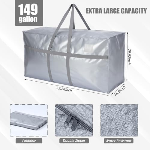 4 Pcs 149 Gallon Extra Large Moving Bags Heavy Duty Storage Bag - Image 2