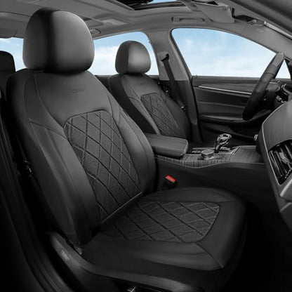 Coverado Car Seat Covers, Front Seat Covers, 2 Front Automotive Seat Cover, Mesh Breathable Seat Protectors, Universal Fit for Most Cars by COVERADOAUTO