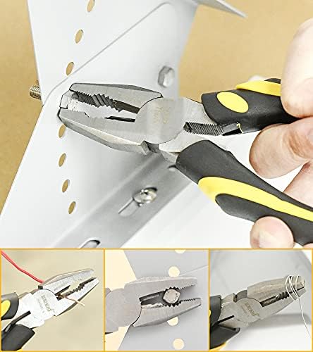 DOWELL 4-Piece Pliers Set - 8 & 10-Inch Combination, Locking & Groove Joint Pliers, Adjustable Wrench, Tool Pouch - Image 5