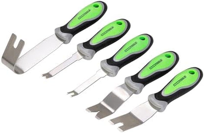 OEMTOOLS 25312 5-Pc Door Panel and Trim Removal Tool Set, Includes 3 Panel and 2 Trim Tools, Kit Includes Textured Grips, Car Trim Removal Tool Kit for Automotive Projects - Image 2