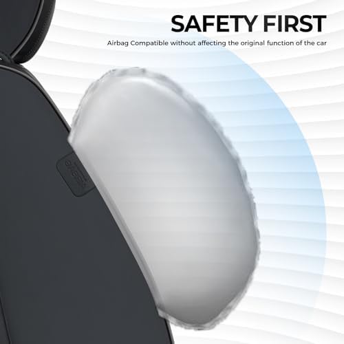 FLORICH Front Car Seat Covers, Leather Seat Covers for Cars, Waterproof Car Seat Protectors 2 Pack, Front Seat Covers for Cars, Automotive Seat Covers Protector Fit for Most Sedans SUV Pick-up Truck - Image 5
