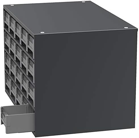 Akro-Mils Steel Garage Storage Cabinet, Small Parts Organizer Metal Cabinet for Hardware, Nails, Screws, Bolts, Nuts, and More, 17" W x 11" D x 11" H, 20-Drawer, Gray Cabinet/Gray Drawers (19320) - Image 4