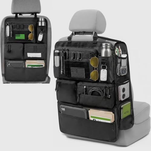 2-Pc Set All in One Car Seat Back Organizer Fit Most Cars SUV Trucks Jeeps by AIAUTOAIEVAutoPart