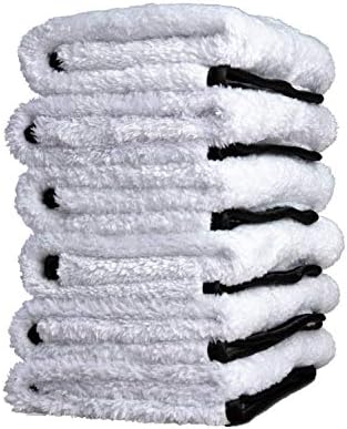 Adam's Polishes Single Soft Microfiber Towel - Soft Enough for Even The Most Delicate Finishes - Buff Away Polishes & Car Wax with Ease (6 Pack) by AdamsPolishes