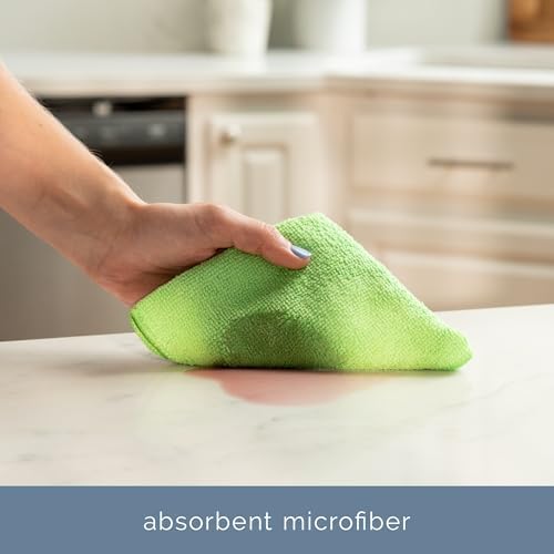S&T INC. Microfiber Cleaning Cloth, 25 Pack, 11.5" x 11.5" - Image 2