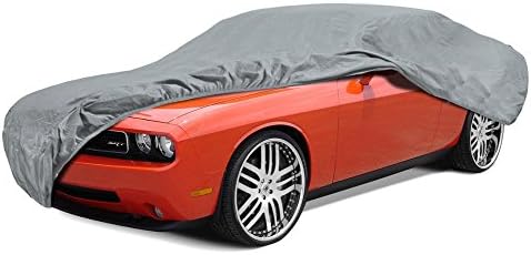 BDK Universal Fit Water Resistant All Weather Indoor Outdoor Car Cover for Sedan SUV Auto Vehicle - Protect from UV Light, Rain, Snow, Dust, Debris, Pollen, Tree Sap & More - XL1 210L x 75W x 50H by BDK