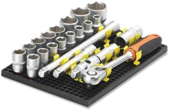Organizer Genie 76 Piece Pegboard Tool Organizer Starter Kit, Flexible and Specially Designed to Hold All Tools - 4 Blue Pegboards, 36 Socket Holders, 36 Universal Clips - Image 3