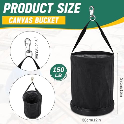 Lineman Canvas Bucket Tool Bag, 15" x 12 - Image 2