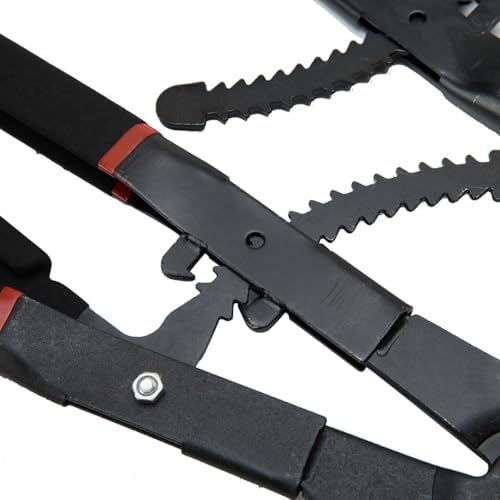 8MILELAKE Heavy Duty Circlip Pliers,16" Snap Ring Pliers Set External and Internal Pliers, Straight, 45°90° Tips - Image 7