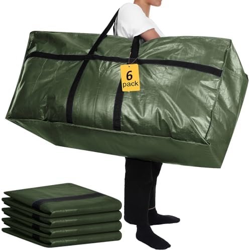 6 Pcs 66 Gallon Extra Large Moving Bags Heavy Duty Storage Bag - Image 2
