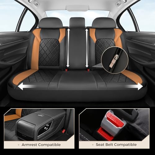 Coverado Car Seat Covers, Seat Covers Full Set, 5 Seats Automotive Seat Cover, Mesh Breathable Seat Protectors, Universal Fit for Most Cars - Image 6