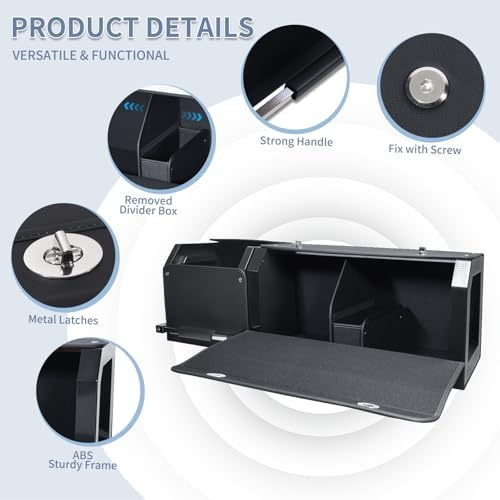 Car Trunk Organizer Leather Car Trunk Storage Organizer with Lid and Handle - Image 4