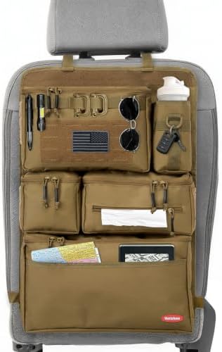 Tactical Car Seat Back Organizer for Trucks, SUVs & Vans, Mud by Vanlutone