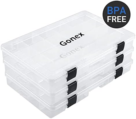 Gonex 3600 3700 Fishing Tackle Trays Lure Box with Adjustable Dividers - Image 4