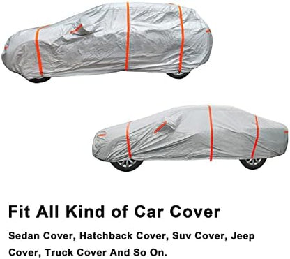 SEAZEN Car Cover Straps Wind Protector, 3 Pcs Elastic Adjustable Rope Protect Your Car Cover from Blowing Off in High Winds, Universal Fit - Image 2