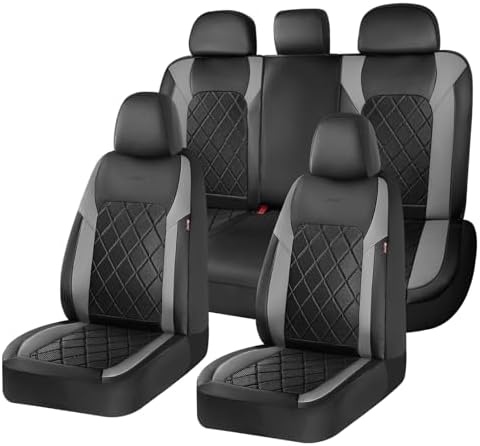 Coverado Car Seat Covers, Seat Covers Full Set, 5 Seats Automotive Seat Cover, Mesh Breathable Seat Protectors, Universal Fit for Most Cars by COVERADOAUTO