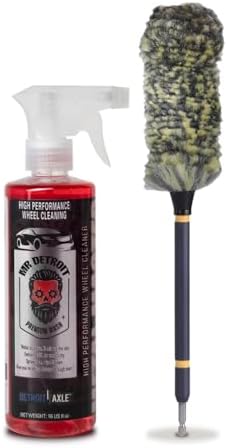 Mr. Detroit - 2pc Car Wash Kit Drill Wheel Brush & High-Performance Cleaner by DetroitAxle