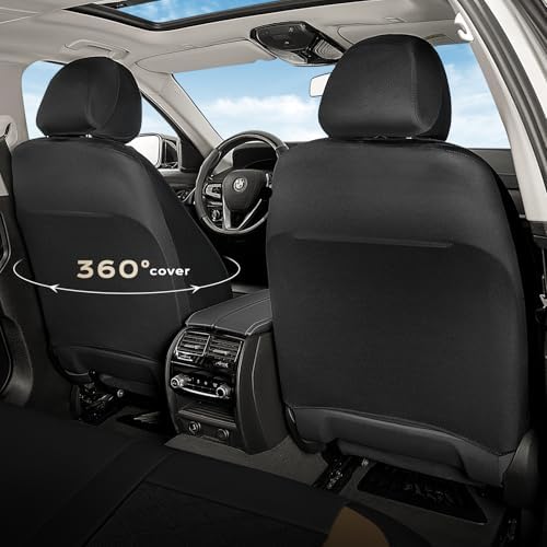 Coverado Car Seat Covers, Seat Covers Full Set, 5 Seats Automotive Seat Cover, Mesh Breathable Seat Protectors, Universal Fit for Most Cars - Image 6