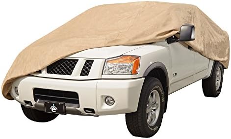 Budge Protector IV Truck Cover, 4 Layer Reliable Weather Protection, Waterproof, Dustproof, UV Treated Truck Cover Fits Trucks up to 249"L x 70" W x 60" H, Tan, Size 4X: Full-Size Standard Bed w/ Extended Crew Cab 8' (96 inches) by Budge