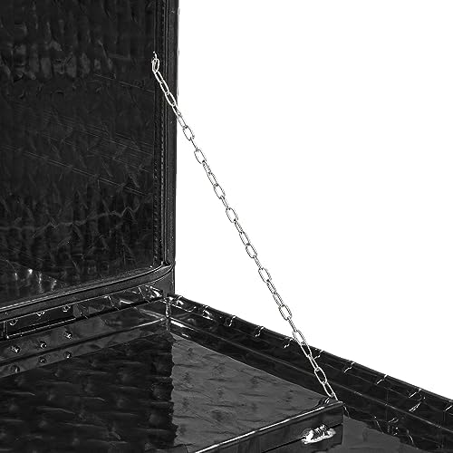 TUFFIOM Underbody Truck Box, 24"×17"×18" Heavy Duty Aluminum Diamond Plate Trailer Tool Box w/Lock Keys, Truck Bed Tool Box, Tool Storage Organizer Chest for Pick up,ATV,RV Trailer - Image 3
