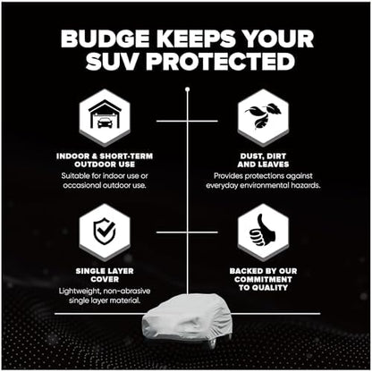 Budge Lite SUV Car Cover, Breathable Dustproof Cover, Fits SUVs up to 229" - Image 6