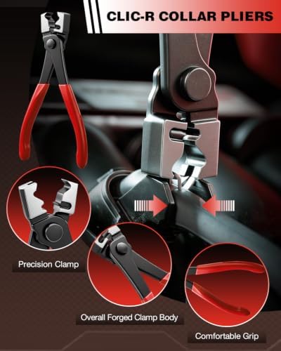 Saker Hose Clamp Pliers Set, Automotive Clamp Removal Tool Kit 9PCS - Image 6