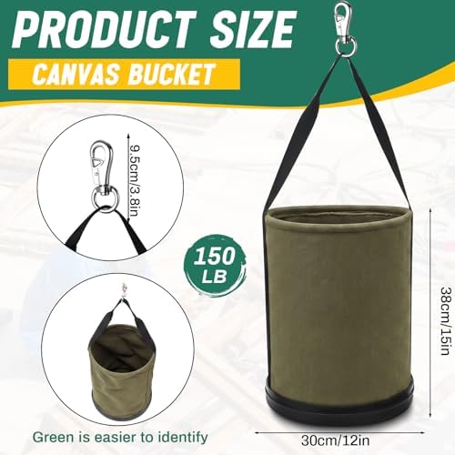 Lineman Canvas Bucket Tool Bag, 15" x 12 - Image 2