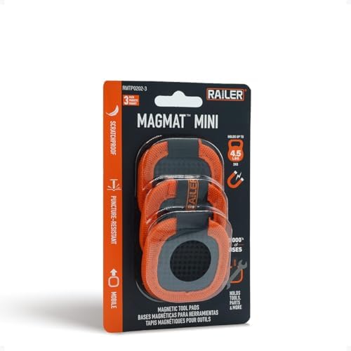 3pc Mini Magnetic Tool Mat Set Flexible Heavy Duty Non Slip Magnet Pad by Railer