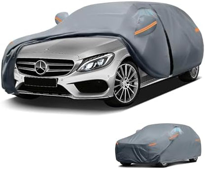 Waterproof Benz CLK 200 280 320 350 430 500 Car Cover with Breathable Vents, [Upgrade] Premium Covers with Cotton Liner and Zipper Door,Sun Rain Snow Dust Uv Protection.(Gift with Towel) by Unknown