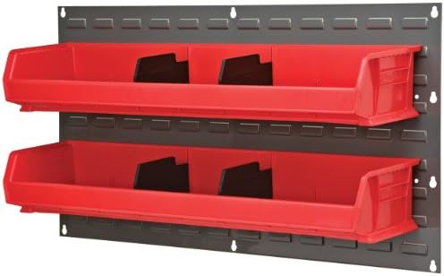 Akro-Mils 30136 Heavy Duty Wall Mount Garage Storage Steel Louvered Panel | Wall Storage Bin Hanging Organizer System for AkroBins, 36-Inch W x 19-Inch H, Grey, Single - Image 2