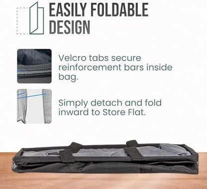 Extra Large Utility Tote Bag - Oversized Collapsible Large Beach Bag, Great for Pool with Sturdy Frame, Extra Side Pockets and Tons of Storage - Image 6