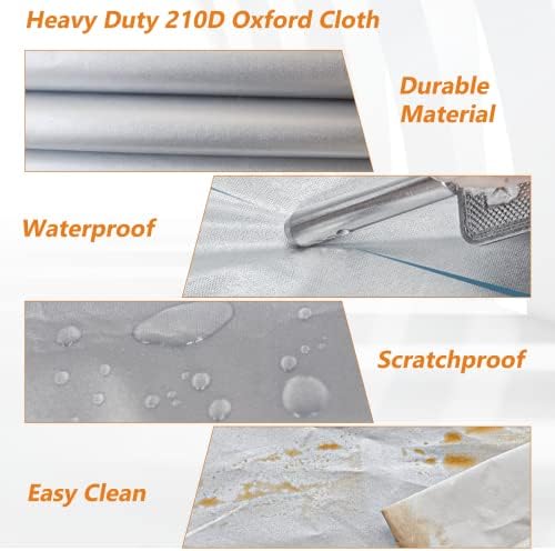 SEAZEN SUV Car Cover Waterproof All Weather, Outdoor Car Covers for Automobiles with Zipper Door, Hail UV Snow Wind Protection, Breathable Oxford Cloth Universal Full Car Cover(Length 191" to 200") - Image 3