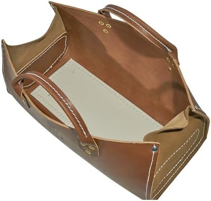 Klein Tools 5115 Tool Bag, Leather Tote for Hand Tools is Extra Heavy Duty Organizer with Double Ply Bottom - Image 4