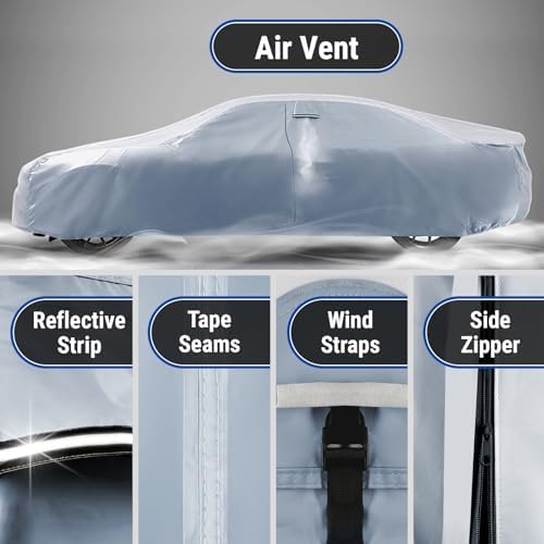 iCarCover Car Cover Waterproof All Weather for 1979-1983 AMC Spirit - Image 5
