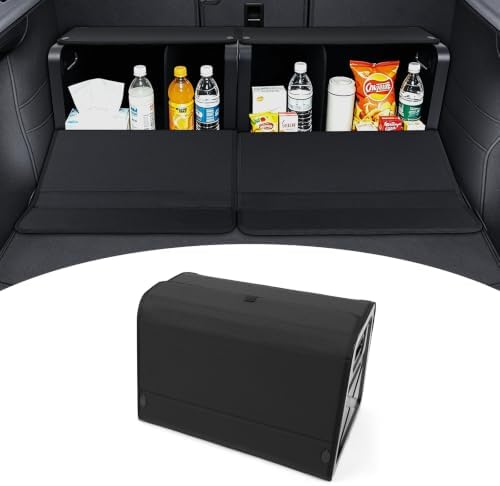 Mixsuper Trunk Organizers for Car,Car Organizers and Storage for SUV,Magnetic Lid with Collapsible Storage, Large Capacity for SUV, Truck, MPV (L-19.68×14.17×13.38 IN) by Mixsuper