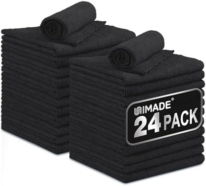 UNIMADE Microfiber Cleaning Cloth, 24 Pack Reusable Microfiber Towels by Unimade