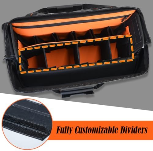 WELKINLAND 25-Pocket Electrician Tool Bag & Small Tool Bag Set, Tech Bag - Image 4