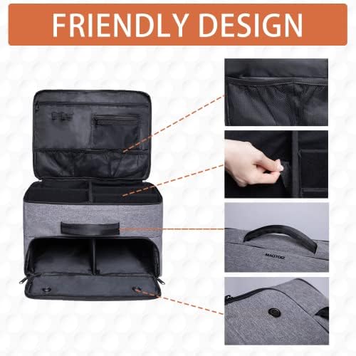 Golf Trunk Organizer 2 Layer, Car Golf Organizer with Ventilated Compartment for 2 Pair Shoes, Golf Trunk Storage Locker for Golf Accessories, Balls, Tees, Clothes, Gloves, Golf Gifts for Men - Image 6