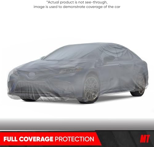 Motor Trend Breathable Lightweight Car Cover, Anti-Moisture Build-Up Water-Resistant Scratch-Resistant Travel-Friendly, Universal Fit for Cars SUVs Trucks Vans All-Weather Outdoor/Indoor, (XL) 210" L - Image 2