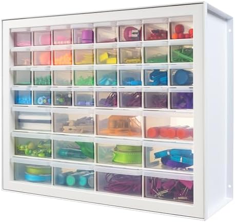 IRIS USA 44-Drawer Small Parts Storage Cabinet, Crafts, Made in USA, White by IRISUSA