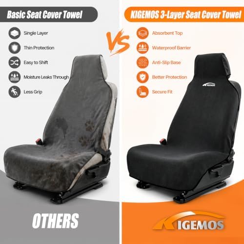 Seat Covers for Trucks, Waterproof Towel Seat Protectors, 1 Pack - Image 6