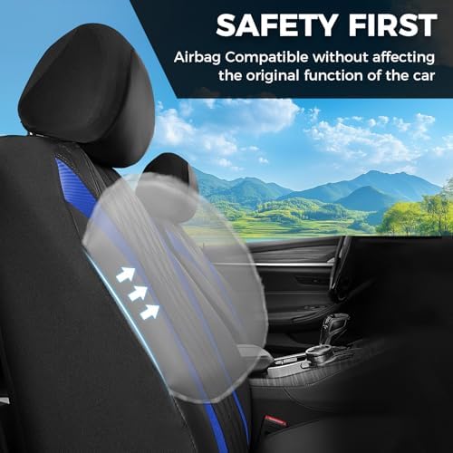 FLORICH Seat Covers, Car Seat Covers Full Set, Waterproof Leather Car Seat Protector, Front and Rear Seat Covers for Cars, Automotive Seat Covers Universal Fit for Most Cars SUV Truck - Image 5