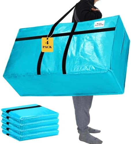 Windyun 4 Pack 57 Gallon Extra Large Moving Bags XXL Heavy Duty Storage Bag by Windyun