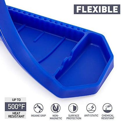 3pcs Large Non-Slip Flexible Silicone Tool Tray, Mechanic Tool Mat, Tool Organizer, Tool Storage, Tool Holder, Grip Mats, No Magnets, Christmas Day Gift for Men, Father’s Day Gift - Image 4