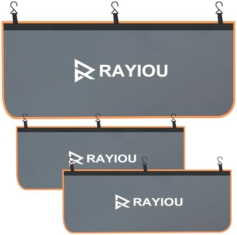 3-Piece Automotive Magnetic Fender Cover for Mechanics, Fender Protector with Stong Magnetic and Hook for SUV/Sedan/Trucks etc - Size XL by Rayiou