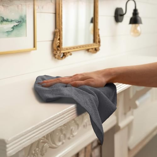 Avalon Towels Microfiber Cleaning Cloths (Value Pack of 12) - Size 12 x 12 Inches, Highly Absorbent Cleaning Rags, Lint Free, Reusable and Washable, Microfiber Towels for Cars - Image 4
