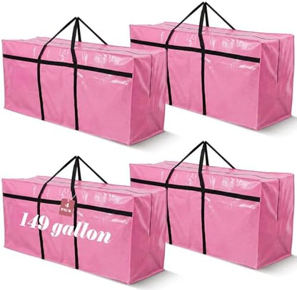 4 Pcs 149 Gallon Extra Large Moving Bags Heavy Duty Storage Bag by Clysee