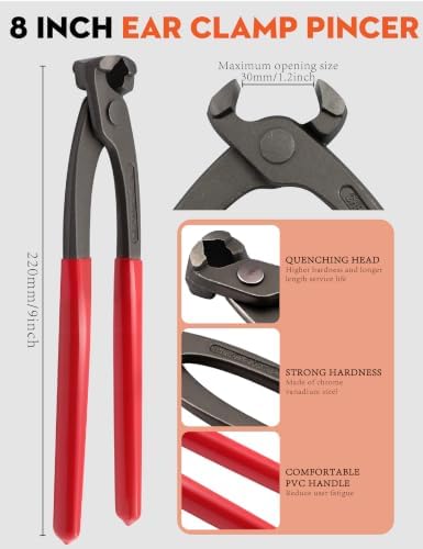 130PCS PEX Cinch Clamps Kit with Crimper Tool for PEX Tubing Vacuum Hoses - Image 4