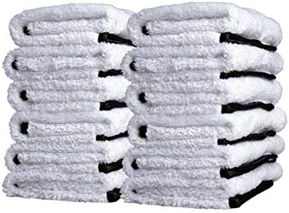 Adam's Polishes Single Soft Microfiber Towel - Soft Enough for Even The Most Delicate Finishes - Buff Away Polishes & Car Wax with Ease (12 Pack) by AdamsPolishes